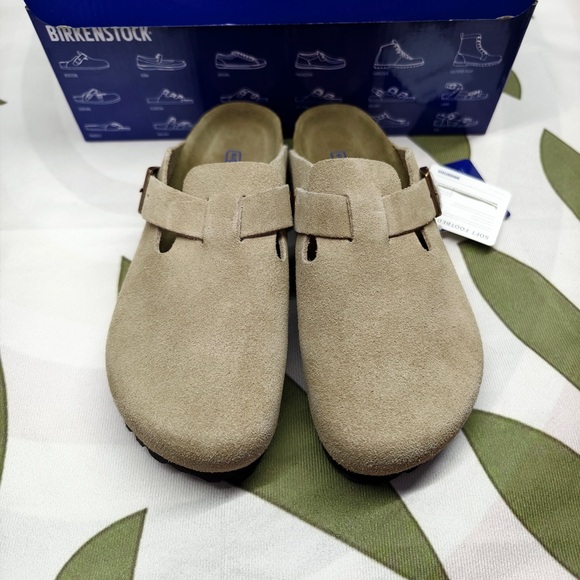 Birkenstock Shoes - Birkenstock Boston narrow | Cork footbed and suede upper